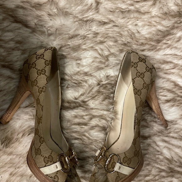 🤎🇮🇹Vintage Gucci Beige & Ebony original GG Size 10 - Picture 10 of 13